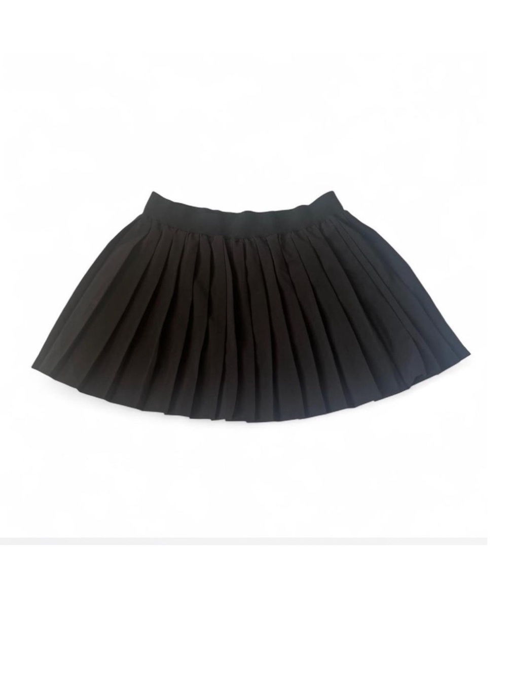Rue21 Black Pleated Mini Skort Skirt Goth Emo Preppy Size L